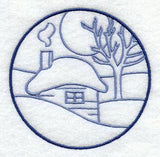 Winter Cottage Circle