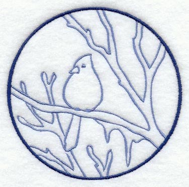 Winter Cardinal Circle