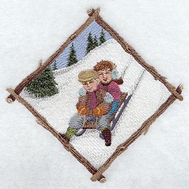 Winter Sledding Diamond