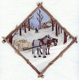 Winter Horses Diamond