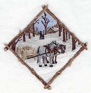 Winter Horses Diamond