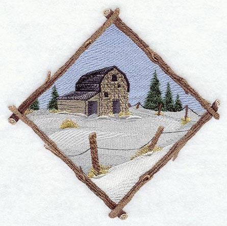 Winter Barn Diamond