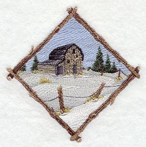 Winter Barn Diamond