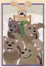 Sled Dog Bunny Panel