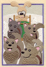 Sled Dog Bunny Panel
