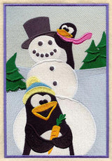 Build-a-Snowman Penguins Panel