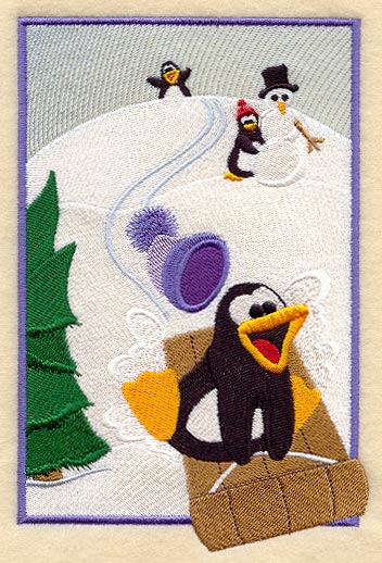 Playful Penguins Panel