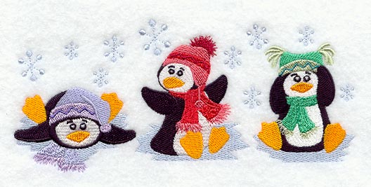 Winter Penguin Trio