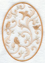 Birds and Swirls Oval