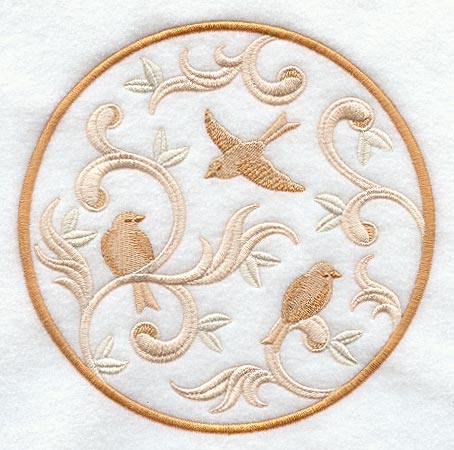 Birds and Swirls Circle