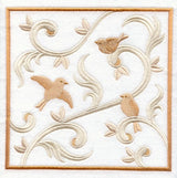 Birds and Swirls Square