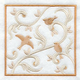Birds and Swirls Square