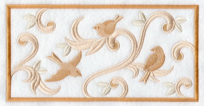 Birds and Swirls Rectangle