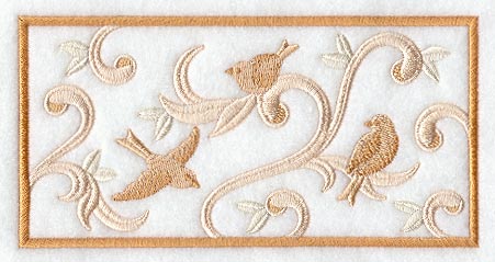 Birds and Swirls Rectangle