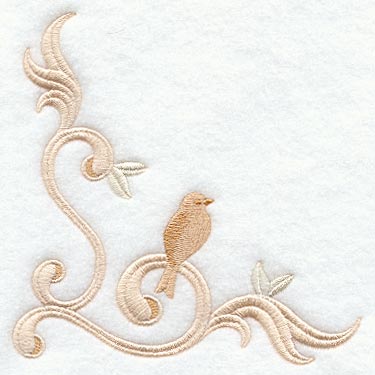 Birds and Swirls Corner