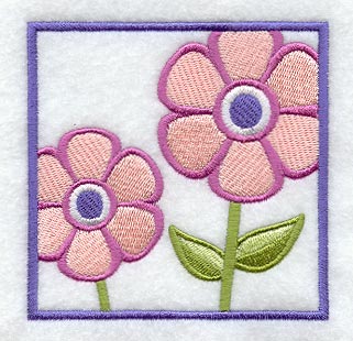 Pansy Pair Square