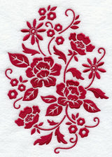 Simply Red Floral Oval