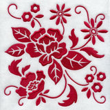 Simply Red Floral Square