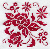 Simply Red Floral Square