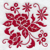 Simply Red Floral Square