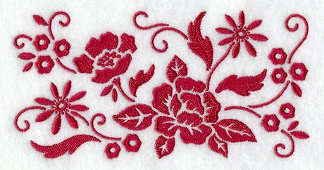 Simply Red Floral Border