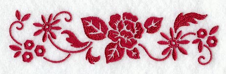 Simply Red Floral Border