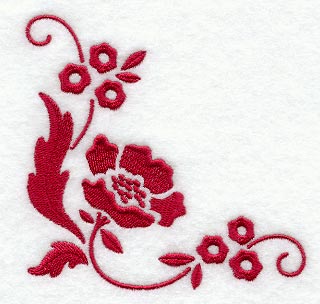 Simply Red Floral Corner