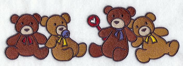 Cuddly Teddy Bears Border