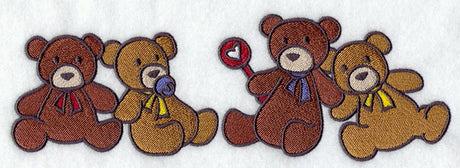 Cuddly Teddy Bears Border