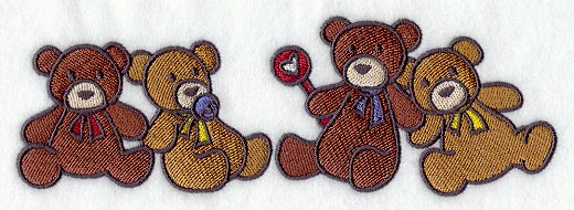 Cuddly Teddy Bears Border