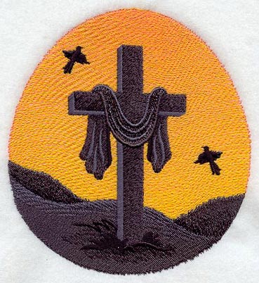 Draped Cross Silhouette