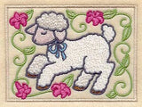 Easter Lamb and Flowers