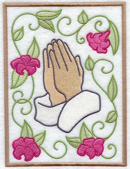 Peaceful Prayer and Flowers