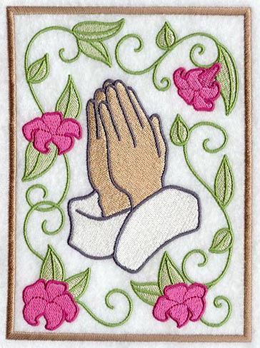 Peaceful Prayer and Flowers