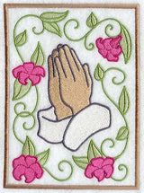 Peaceful Prayer and Flowers