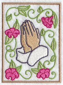 Peaceful Prayer and Flowers