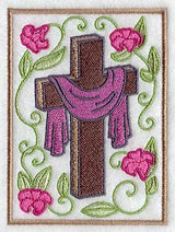 Easter Cross and Flowers