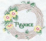 Rejoice and Grapevine Wreath