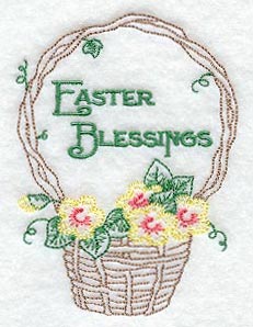 Easter Blessings and Grapevine Basket