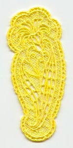 Rejoicing Lilies Bookmark (Lace)