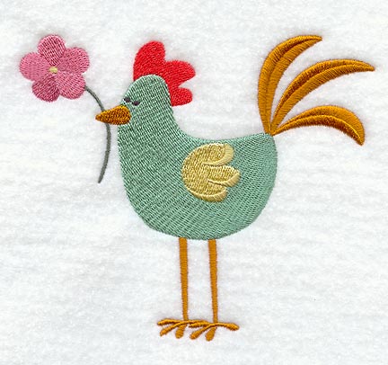 Spring Chicken has a Flower