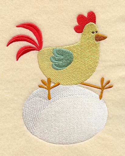 Spring Chicken Lays an Egg