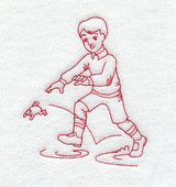 Catch that Frog (Redwork)