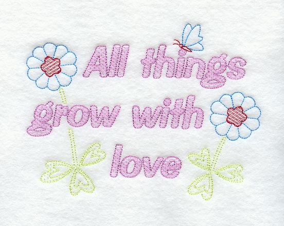 All Things Grow With Love – Embroidery Library