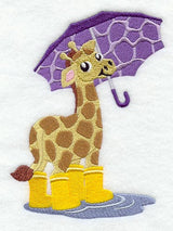Gideon Giraffe Under Umbrella