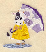 Cassidy Cow Under Umbrella