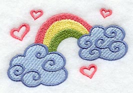 Rainbow and Hearts