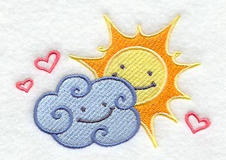 Smiling Sun and Cloud Duo