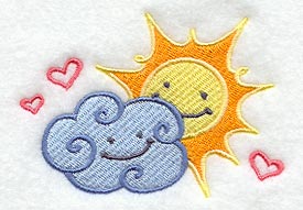 Smiling Sun and Cloud Duo