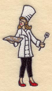 Lady Chef with Cookies